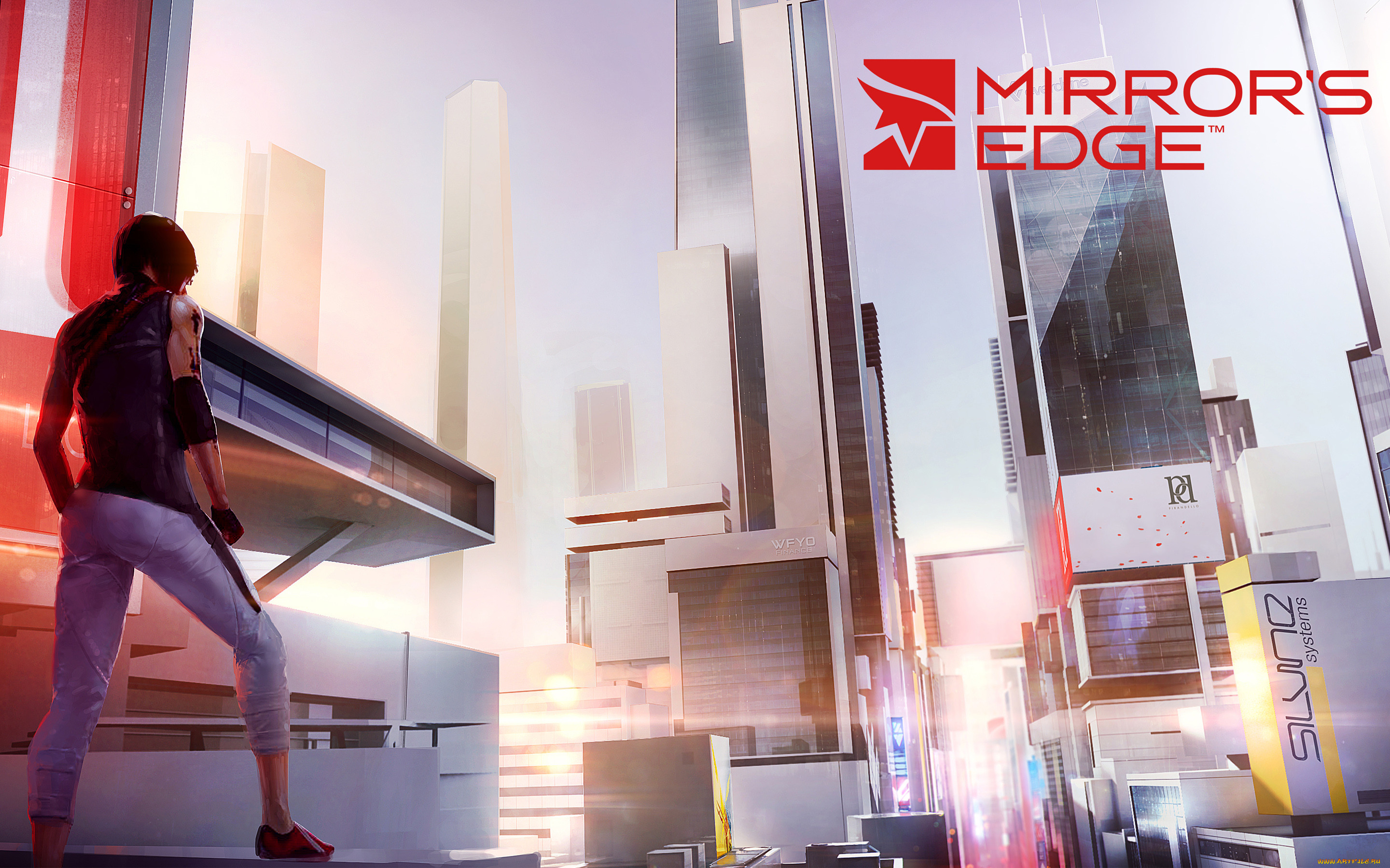 Обои Mirror`s Edge 2 Видео Игры Mirror`s Edge 2, обои для рабочего стола,  фотографии mirror`s edge 2, видео игры, город Обои для рабочего стола,  скачать обои картинки заставки на рабочий стол.